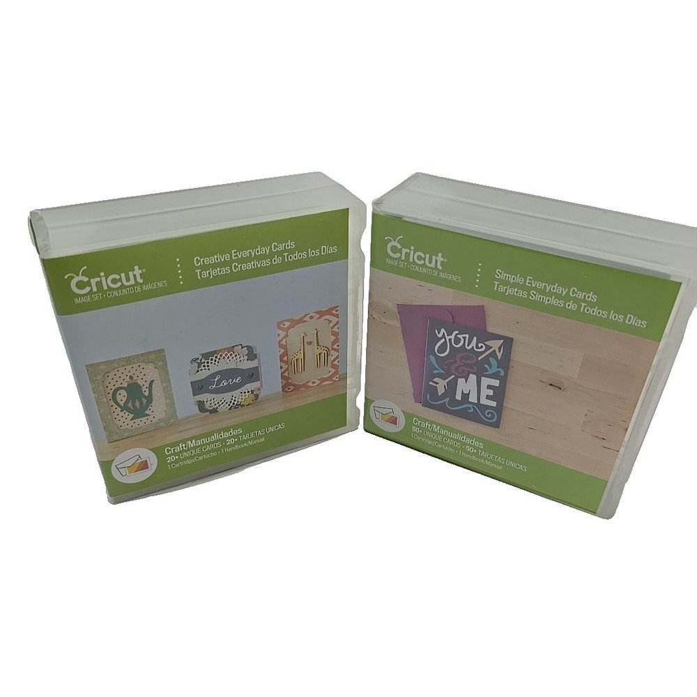Cricut Creative Everyday Cards Simple Cards Image Sets Lot of 2